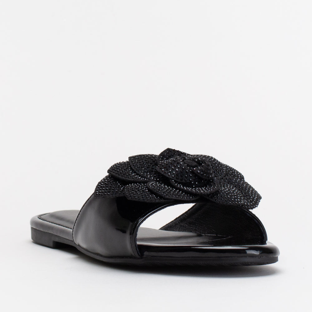 Unreal Women Rose Diamante Slide _ 155361