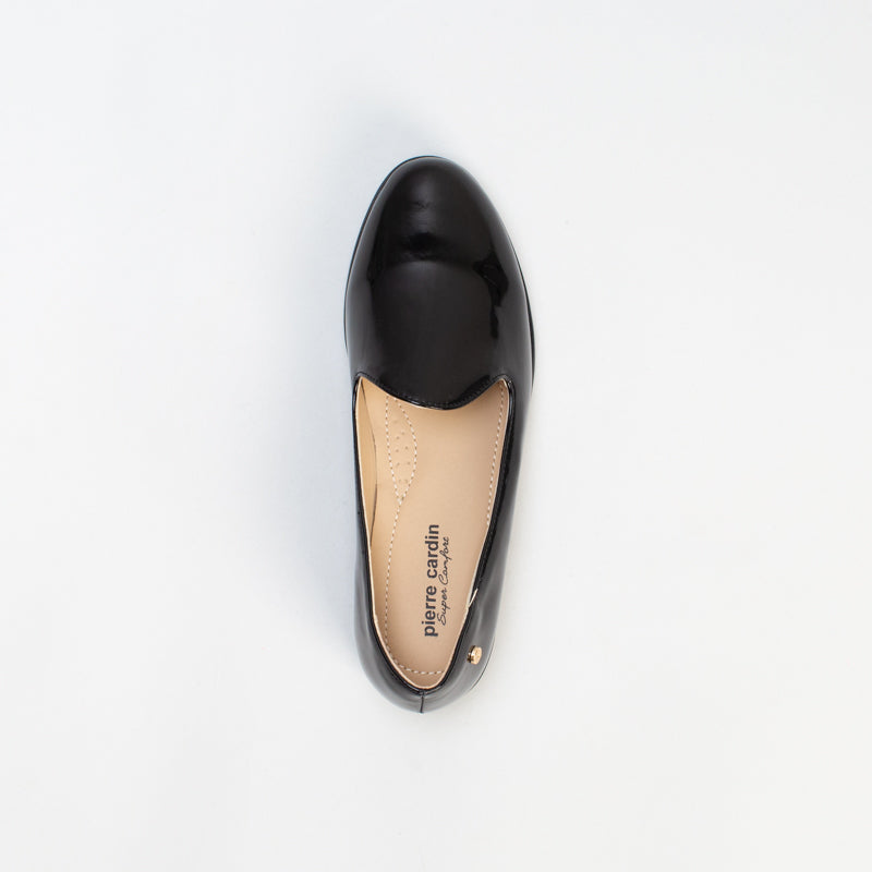 Pierre Cardin Women Patent Smoking Slipper Shoe _ 143482