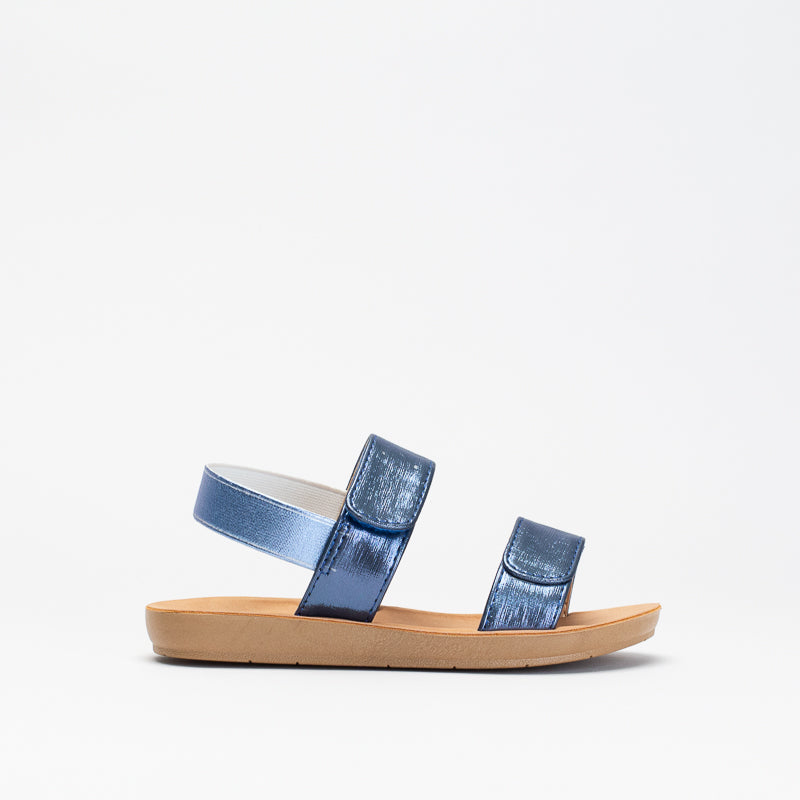 Girls Shimmer Two Band Footbed _ 150804