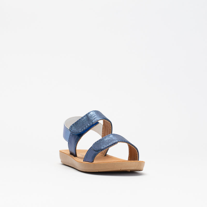 Girls Shimmer Two Band Footbed _ 150804