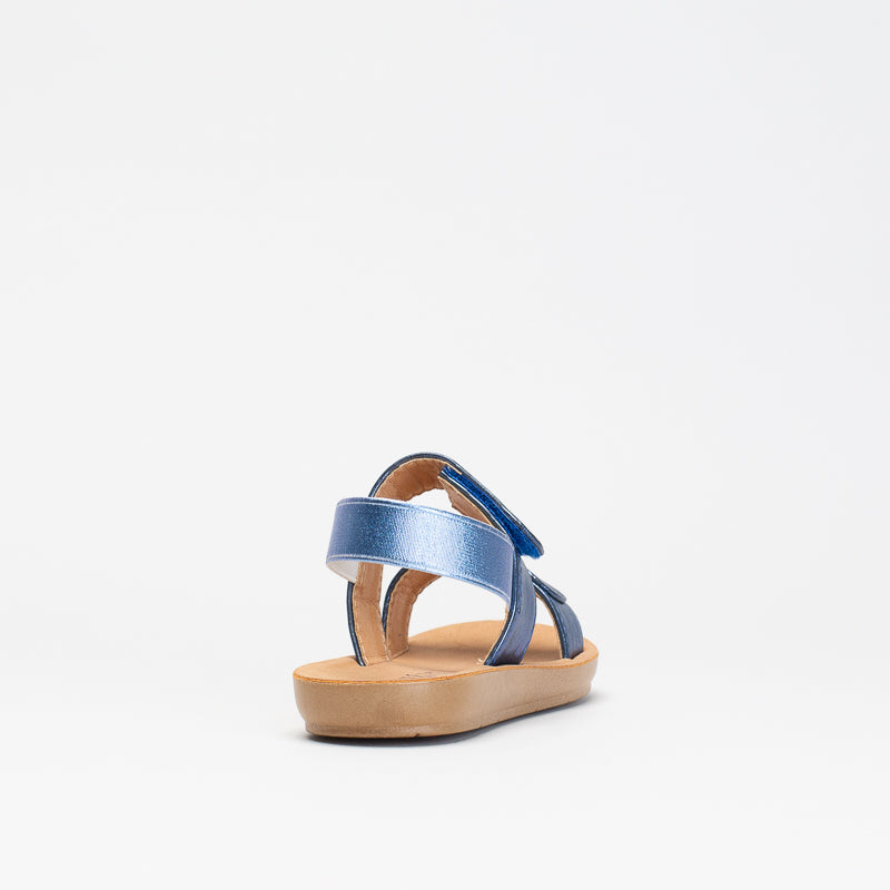 Girls Shimmer Two Band Footbed _ 150804