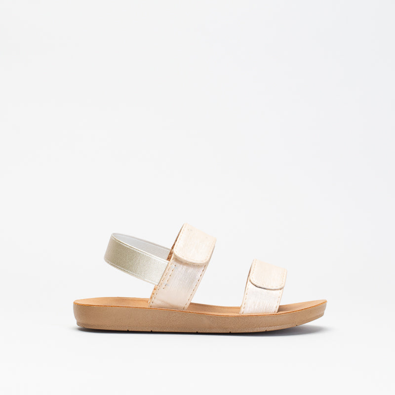 Girls Shimmer Two Band Footbed _ 150804