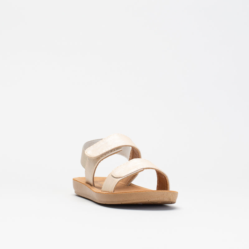 Girls Shimmer Two Band Footbed _ 150804