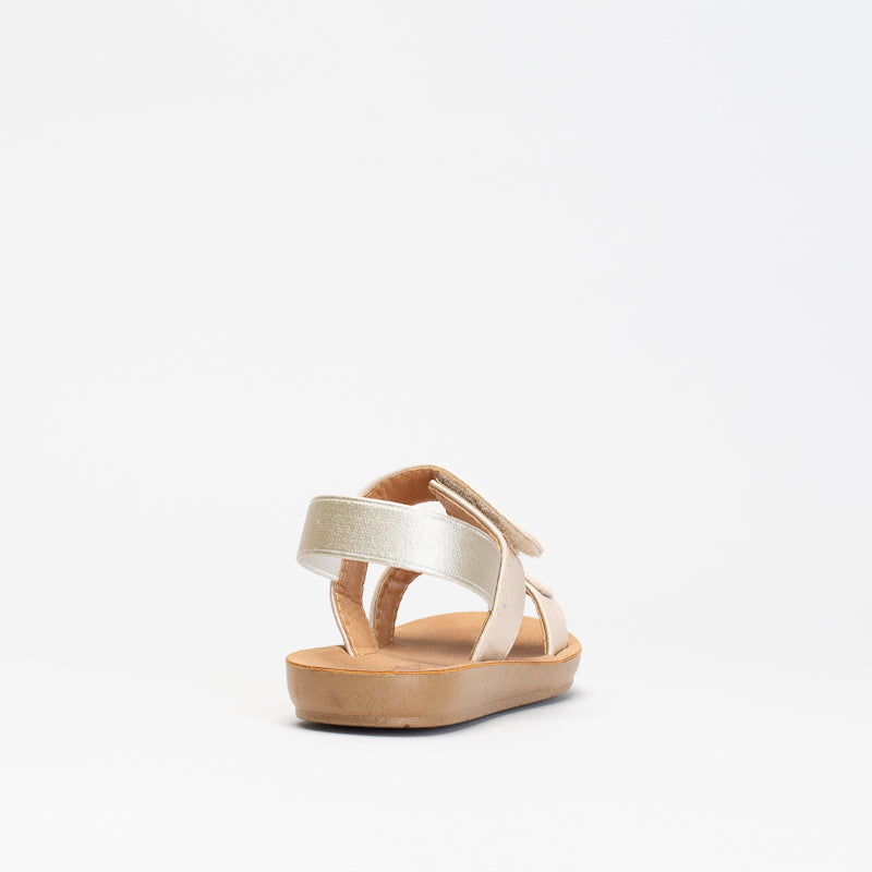 Girls Shimmer Two Band Footbed _ 150804