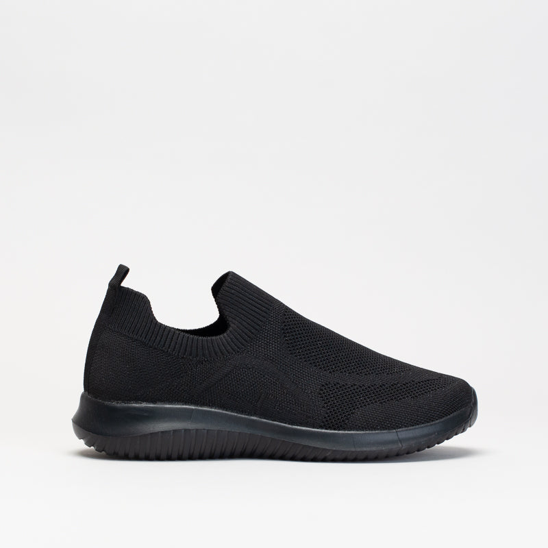 Giovanni Women Lurex Slip On Knit Sneaker _ 150621