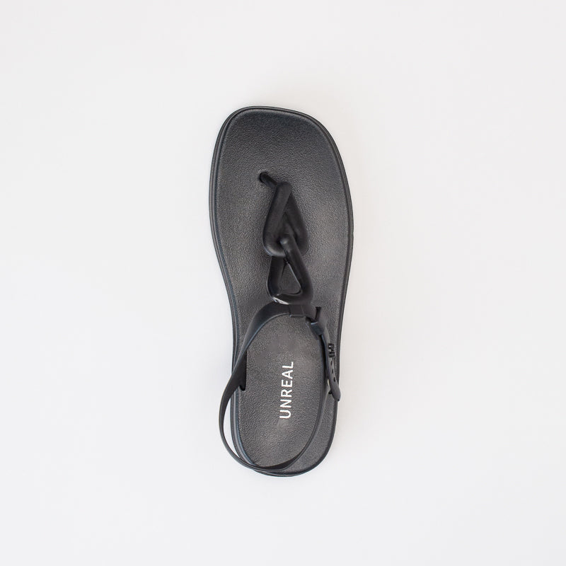 Unreal Women Rope Chunky Sq Toe Jelly Sandal _ 150549