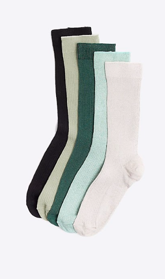 5PK RIBBED  SOCKS