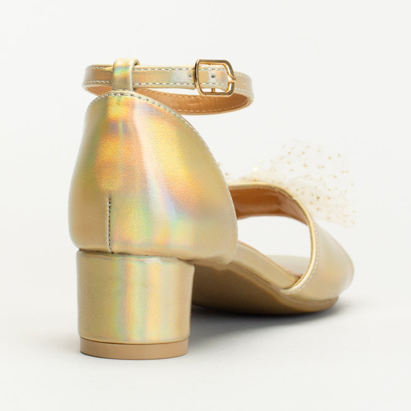 CHIFFON BOW PARTY SHOE