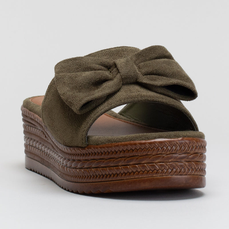 Platform Mock Espadrille  Platfrom With Bow Detail