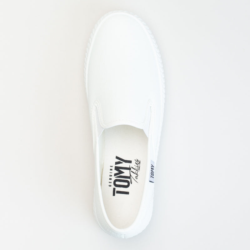 Tomy Linen Platform Slip On