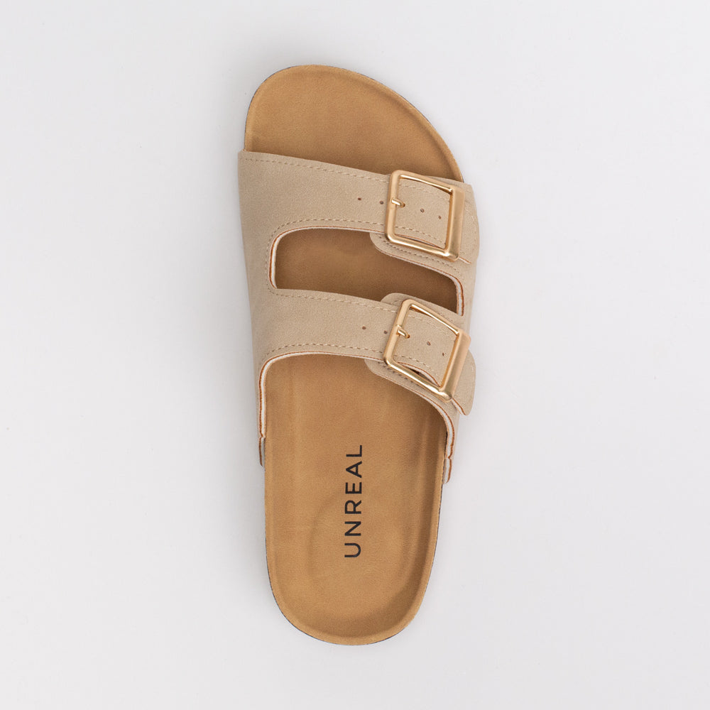 Double Buckle Mule Slide