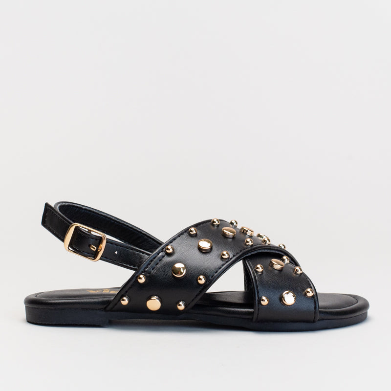 Studded Crossover Sandals Yippi R Shoe City - Main Image