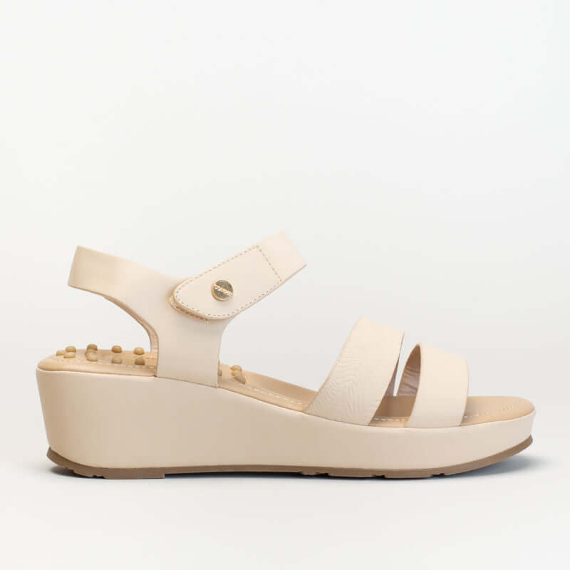 Bata Dual Strap Platform Sandal Bata Comfit T-bar Wedge