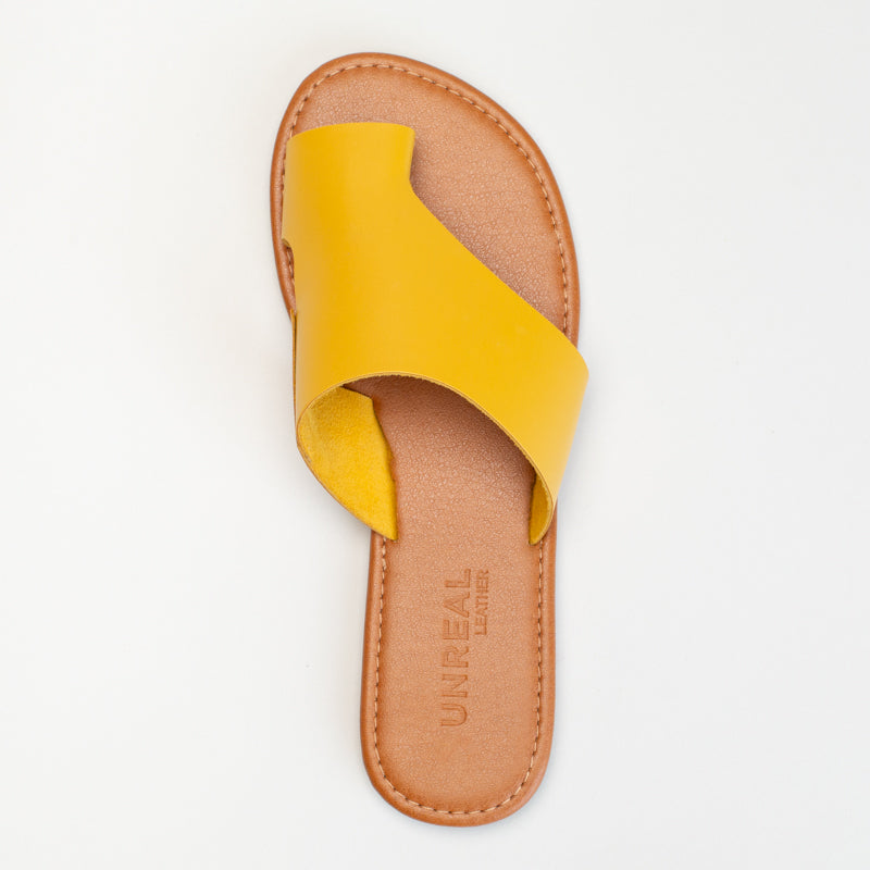 Leather Toe Ring Mule