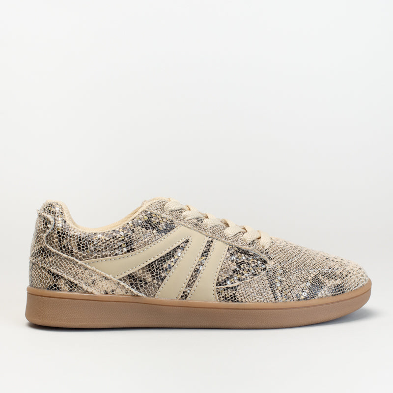 SNAKE PRINT SNEAKER