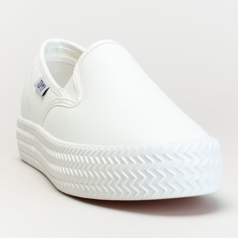 Tomy Linen Platform Slip On