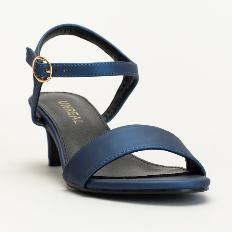 Kitten Heel With Solid Vamp Strap