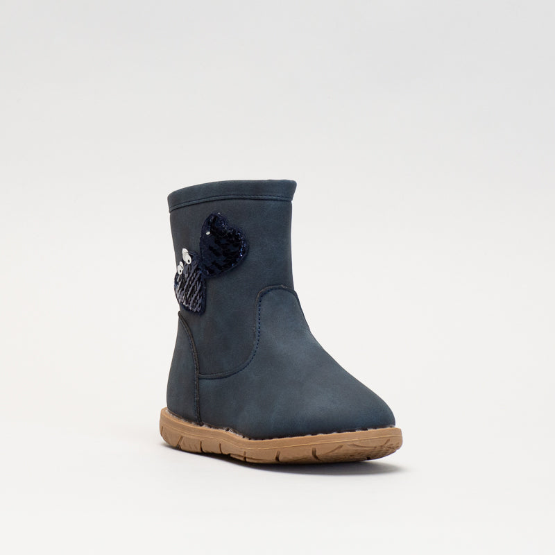 Younger Girls Bootie With Heart Detail