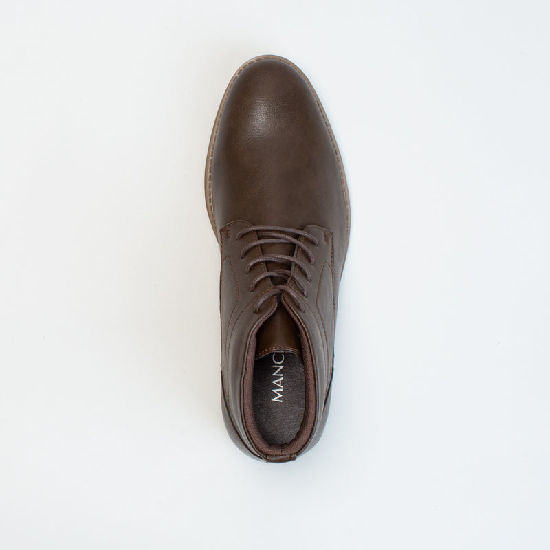 Mancini Men Brown Pu Desert Boot Toffee Sole _ 136058