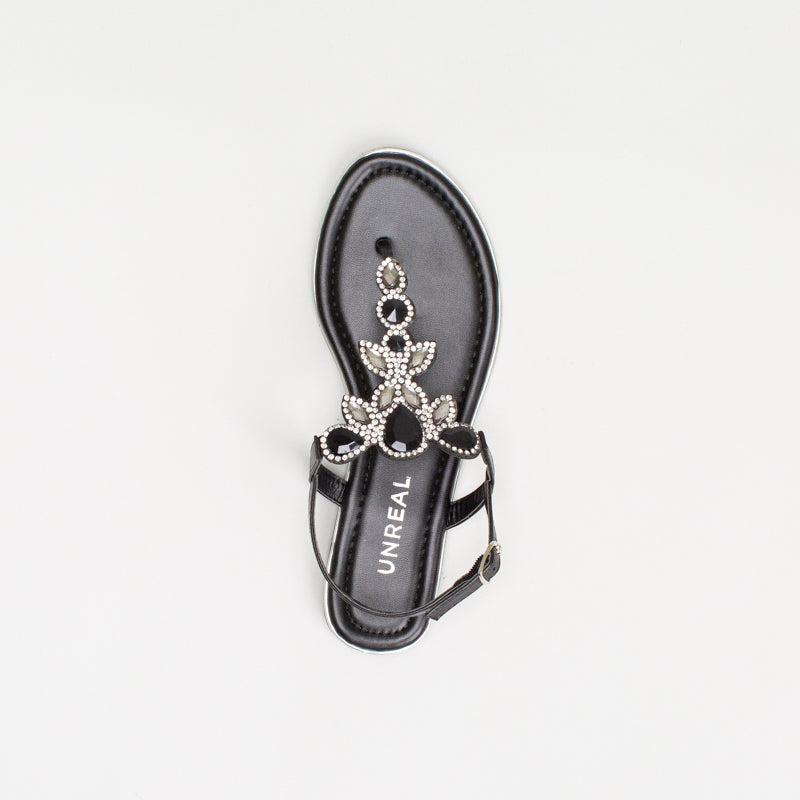 Unreal Women Jewelled Flat Sandal _ 134240