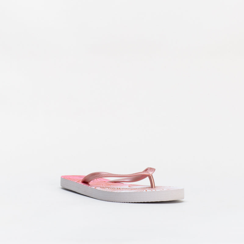 Unreal Women Metallic Ferns Flip Flop _ 134274