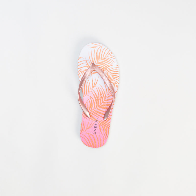 Unreal Women Metallic Ferns Flip Flop _ 134274
