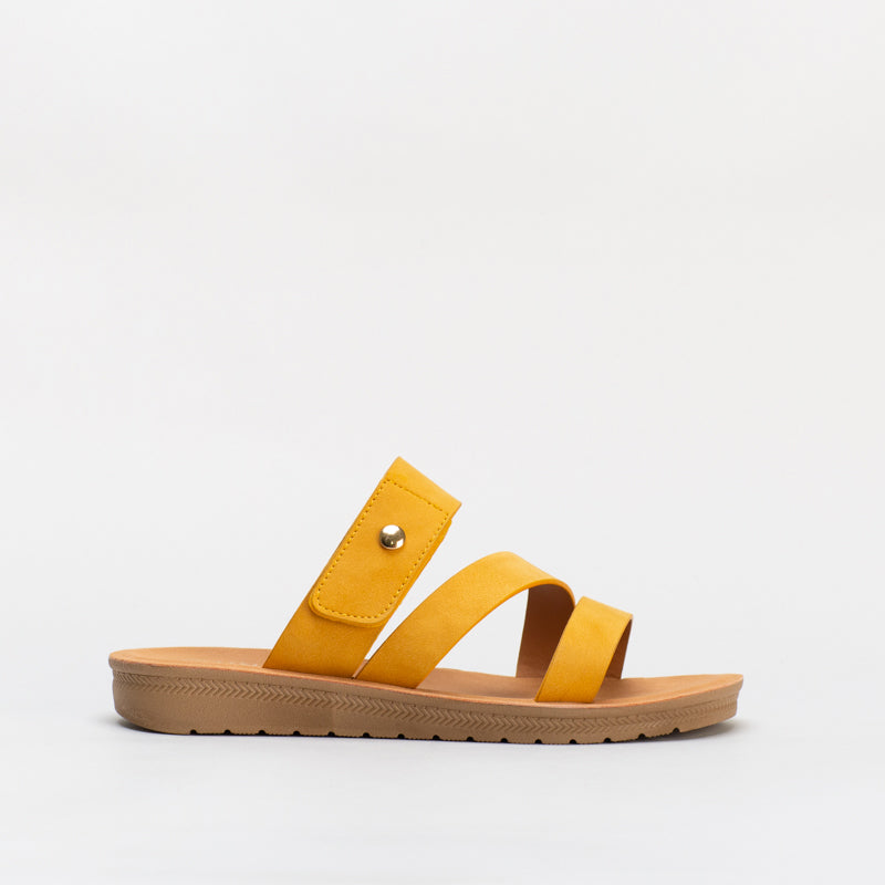 Unreal Women Strappy Mule Footbed _ 134267
