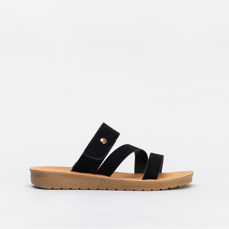 Unreal Women Strappy Mule Footbed _ 134267