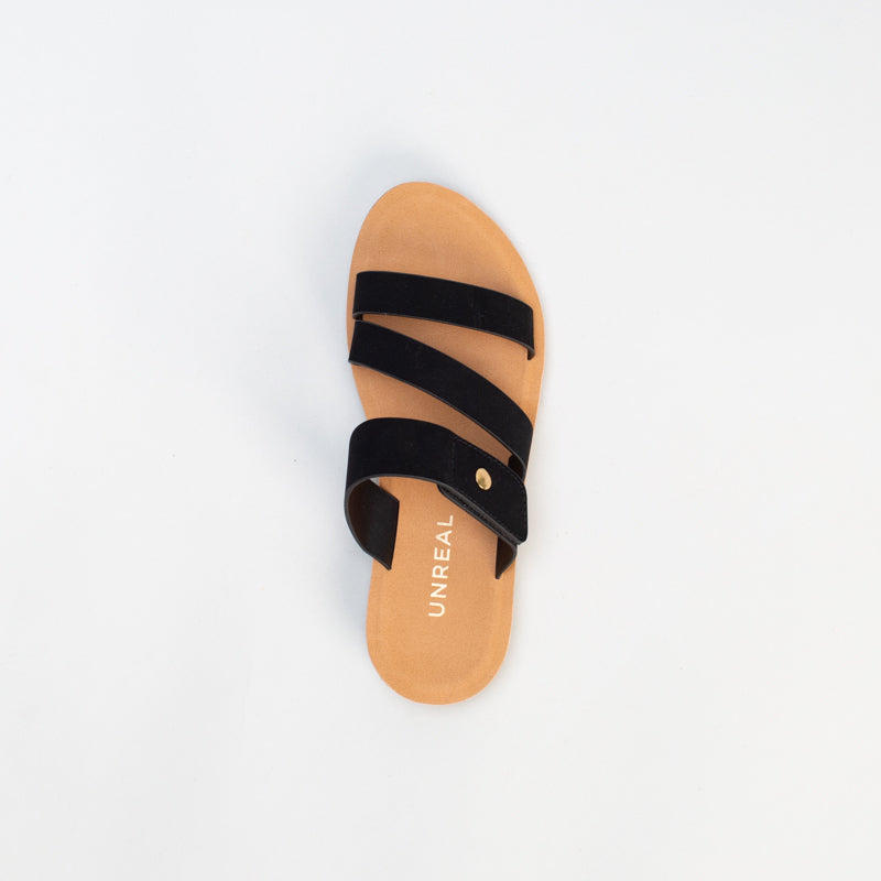 Unreal Women Strappy Mule Footbed _ 134267