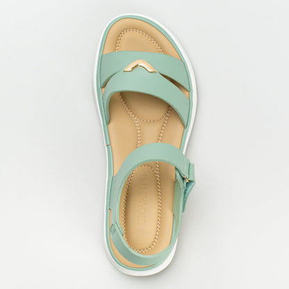 Comfort metal trim sandal _ 167713