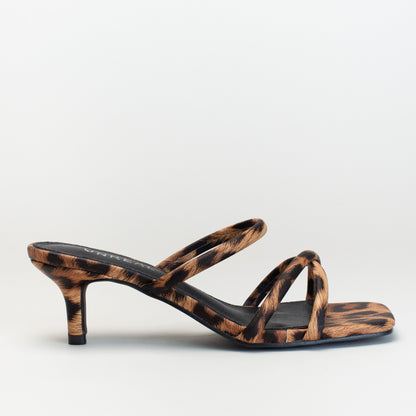 Leopard Strappy Low Heel