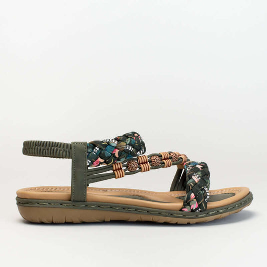 Giovanni Asymetrical Beaded Sandal