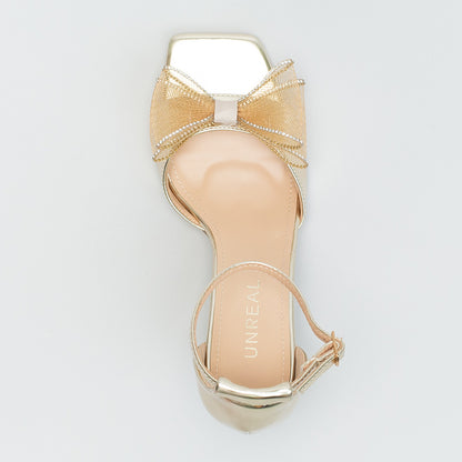 STILETTO ANKLE STRAP WITH BOW DETAIL