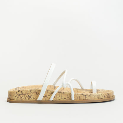 Slip On Cork Sock With Toe Ring Detail