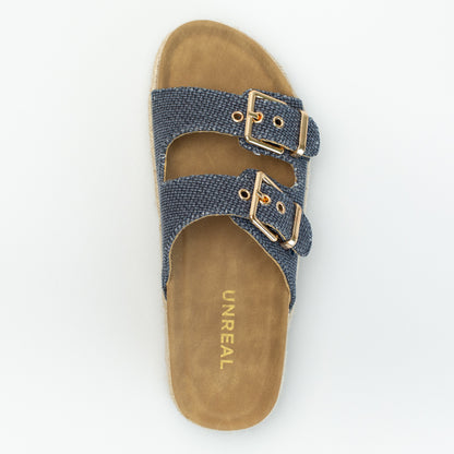 Double Buckle With Espadrlle Platform