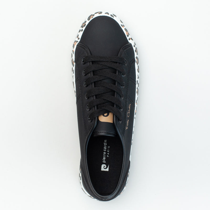 Pc Lace Up Sneaker With Animal Print Outsole _ 166554