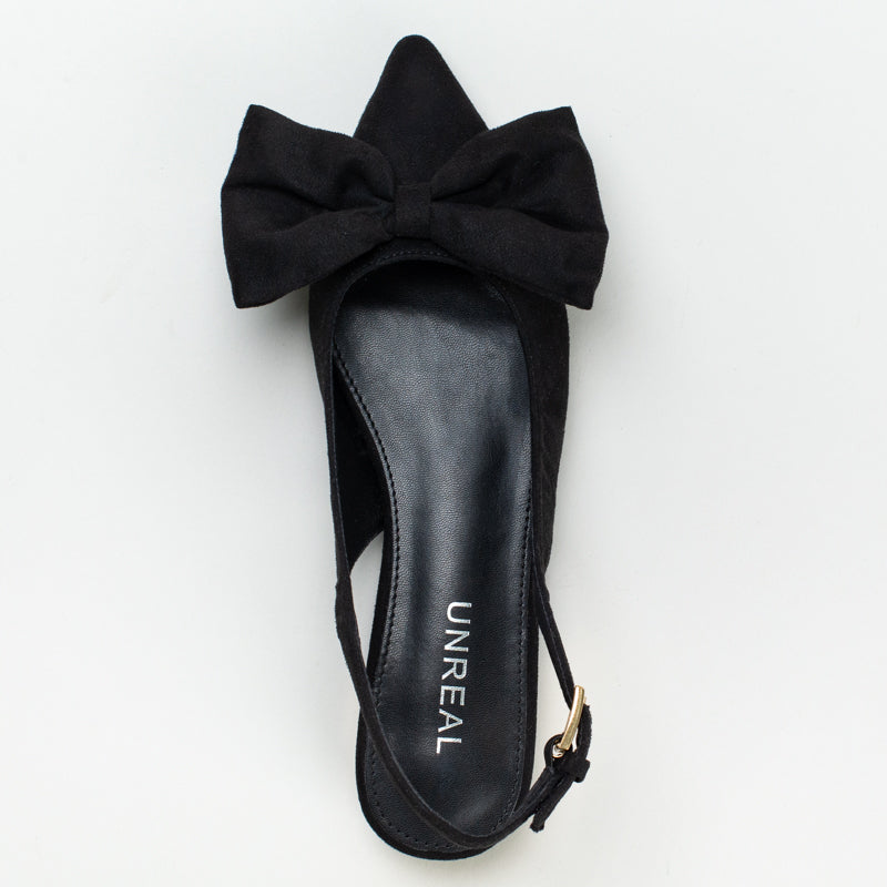 Pointy Sling Back With Bow