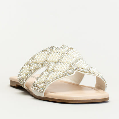 Pearl encrusted sandal