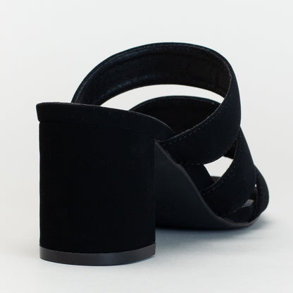 Ladies Triple Band Block Heel