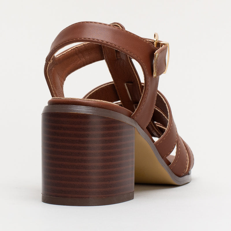 FISHERMAN BLOCK HEEL SANDAL