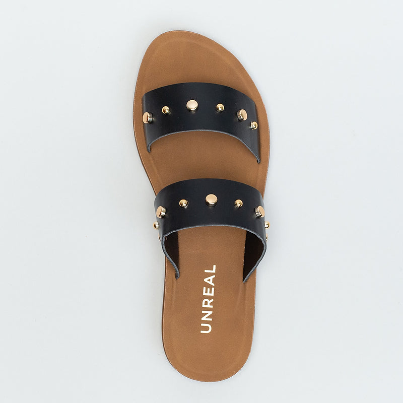 DOUBLE BAND STUD SANDAL - Main Image