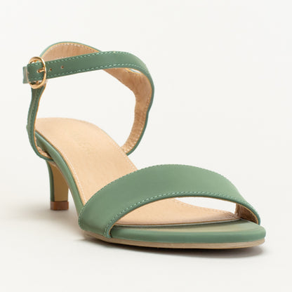 Kitten Heel With Solid Vamp Strap