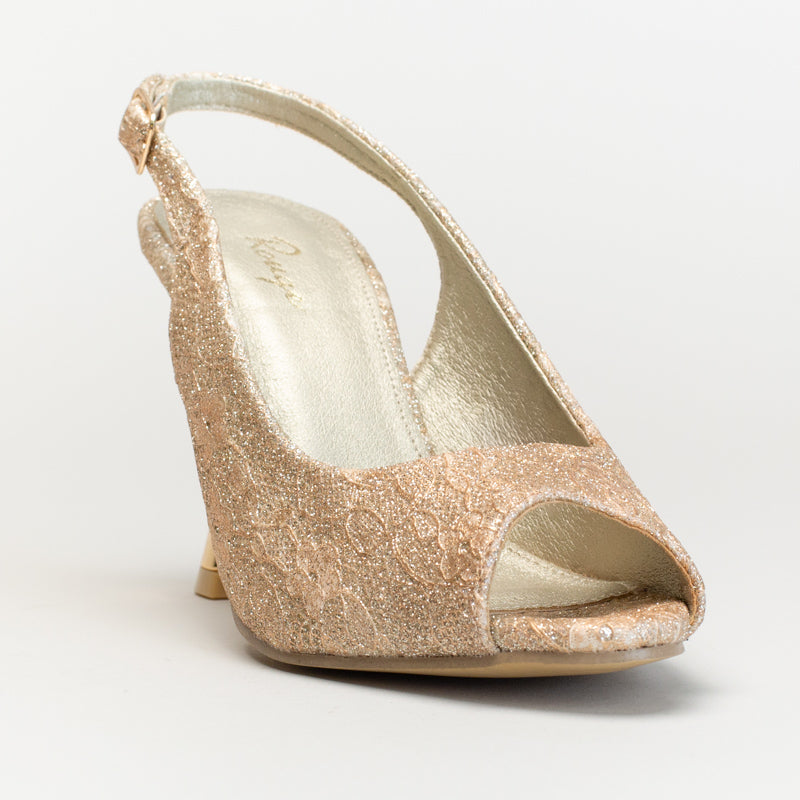 Ladies lace slingback court