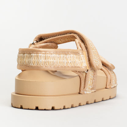 TAN WOVEN SANDAL
