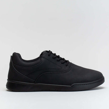 Stitching details lace up-BLACK _ 161541