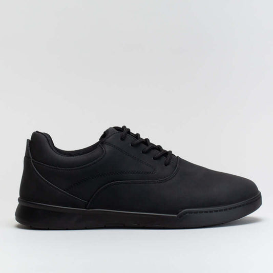 Stitching details lace up-BLACK _ 161541