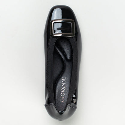 BLOCK HEEL WITH OVERSIZED TRIM