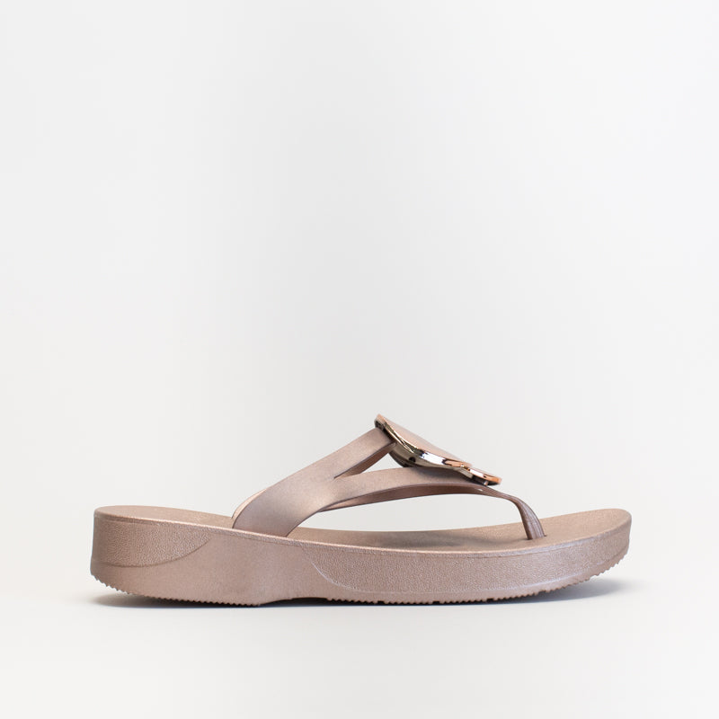 Wedge Thong Slip On Sandal