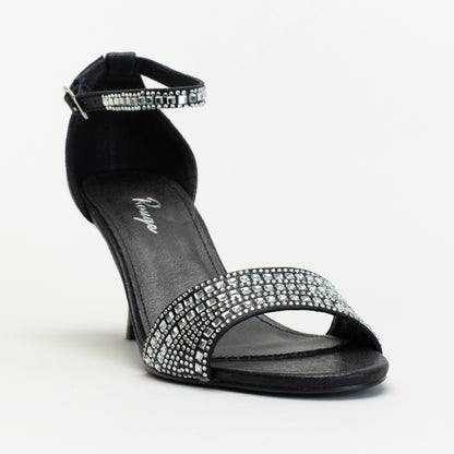 Ladies beaded sandal with ankle strap