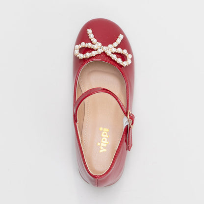 Heeled Pump With Bow